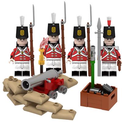 Napoleon Britischen Mittelalterlichen Marine Artillerie Gräben Kleine Szene Bausteine ​​Spielzeug