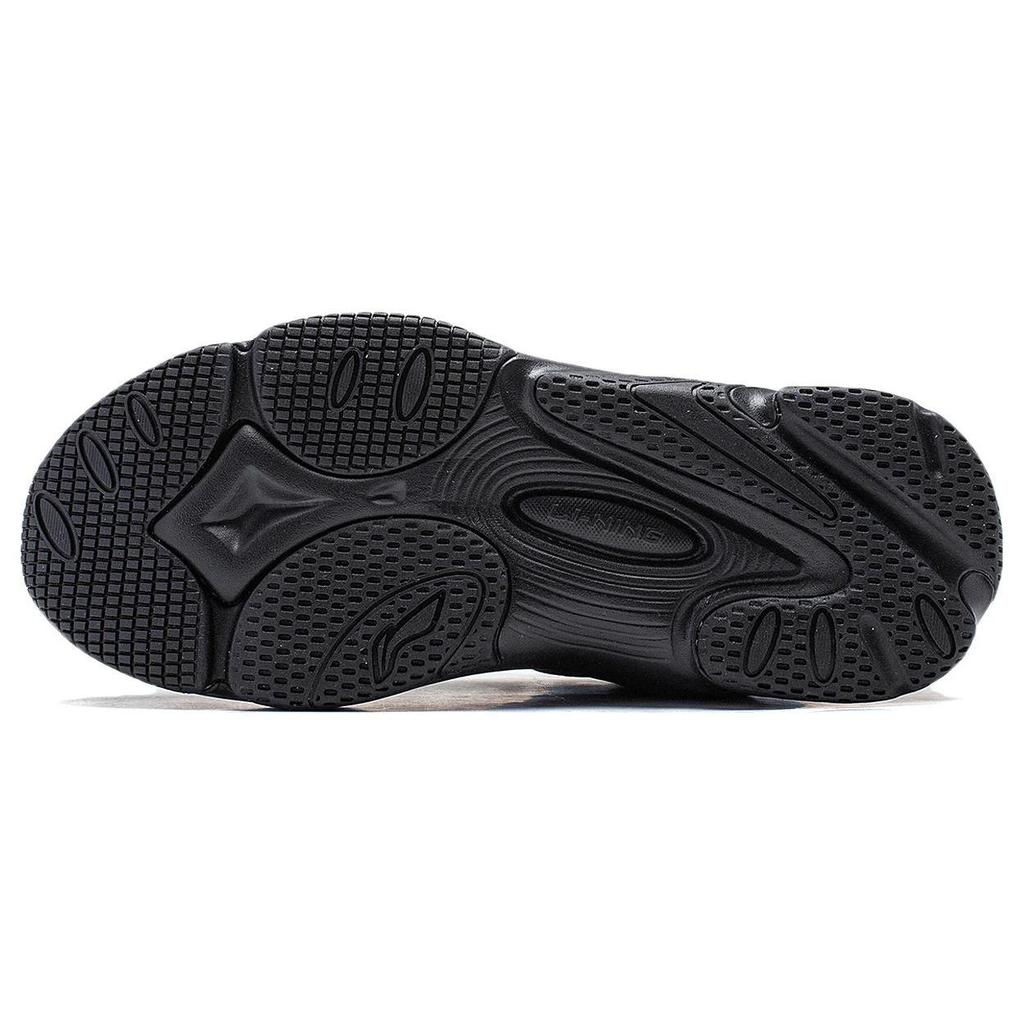 Li Ning Wing Style Cushioning Slip Resistant Abrasion Resistant Support Low Top Casual Shoes Women's Black AGCT462-4