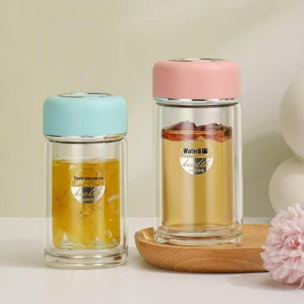 Elegant Crystal Glass Tea Cup - Personalized, Fashionable & Portable Gift for Men and Women, Small Capacity