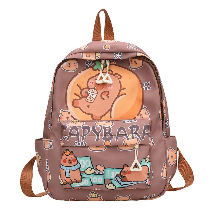

School bag cute printed children s school bag large capacity lightweight spine protection school bag female middle school student high value tide bag