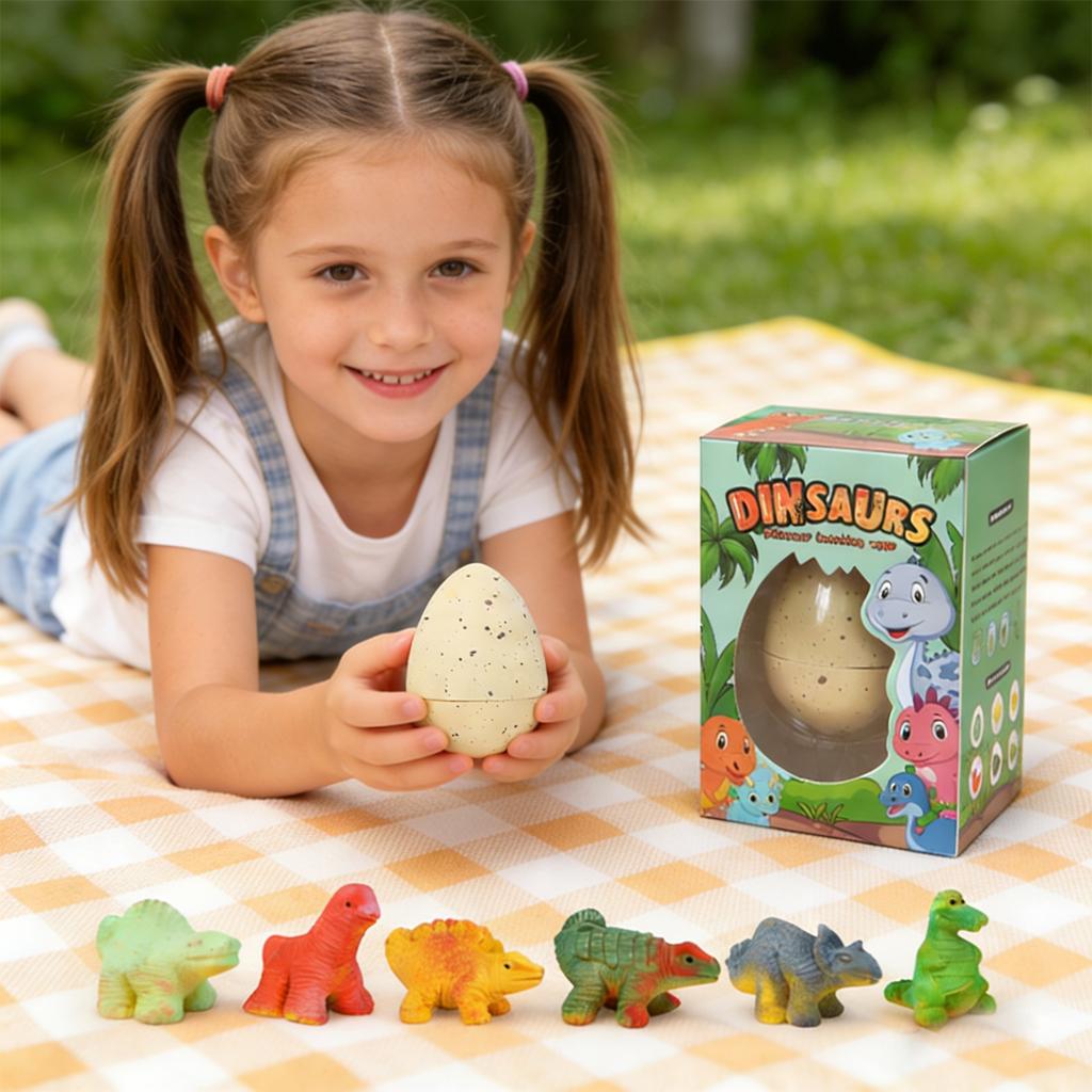 Dinosaur Egg Soaking In Water Expands - A Toy For Boys And Girls; Water-soaked And Hatching Dinosaur Egg  (random).