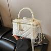 Popular small bag women's new summer portable diamond chain bag versatile box shoulder messenger bag