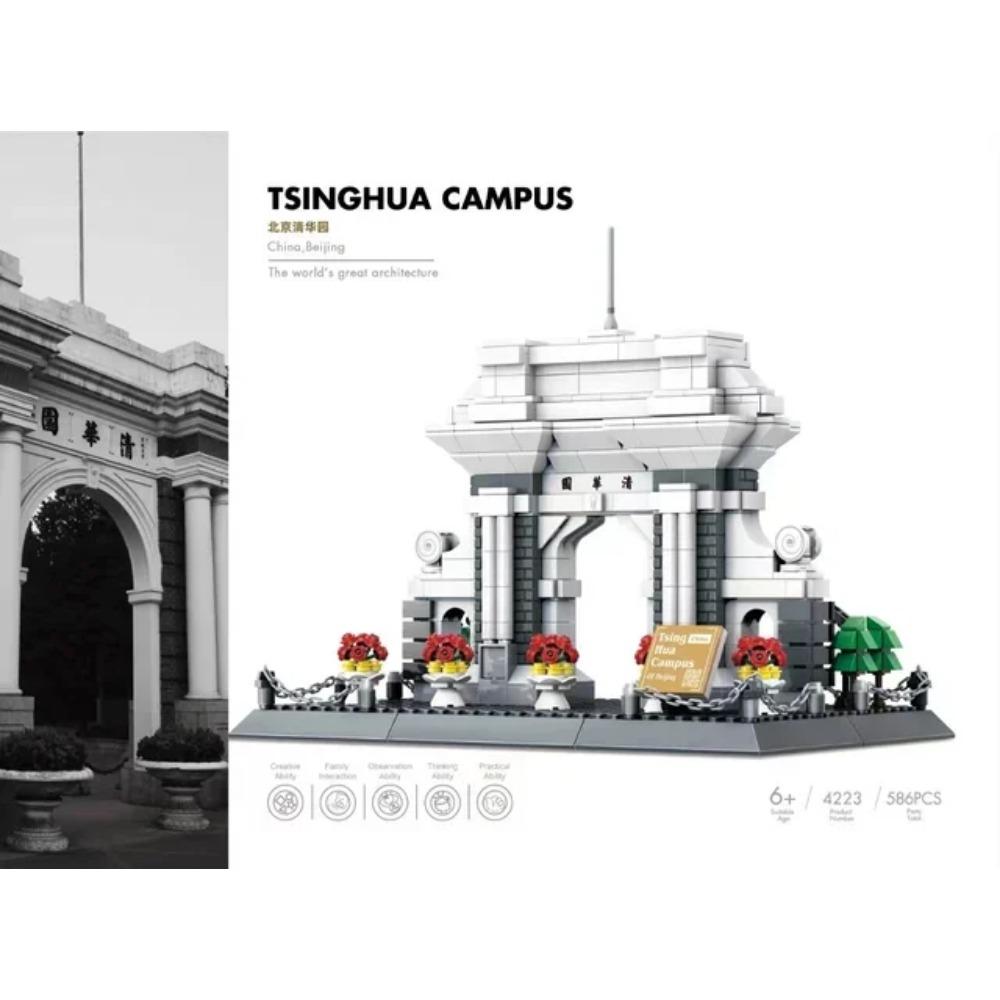 MOC World Famous Architecture Edifice Opera House Building Blocks Villa Savoye Bridge Tower Toy Children Birthday Christmas Gift