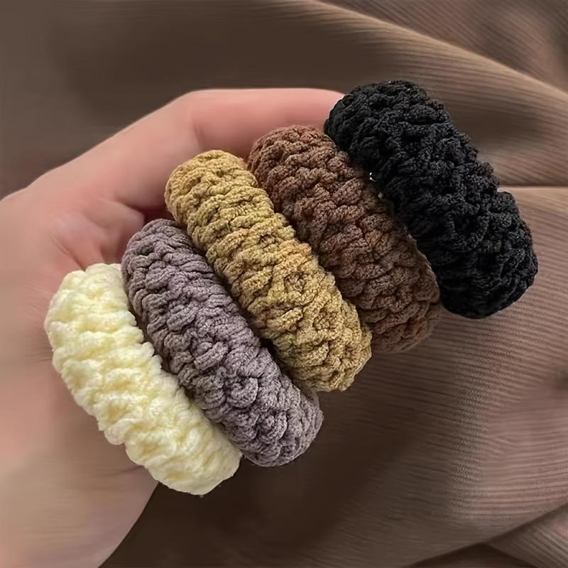 10pcs of Upgraded Wide And Thick Hair Ties, Fashionable for Ponytails And Buns, Made of Durable Elastic That Won'T Dama