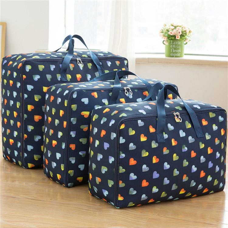 3 Pcs/set Thickened Storage Bag Luggage Travel Storage Bag Wardrobe Large Capacity Cotton Quilt Clothes Storage Organizing Bag