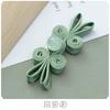 5pcs Jade Beaded Rabbit Ear Buttons, New Chinese Style Hand-woven Chinese Cheongsam Buttons, Hanfu Decorative Accessories
