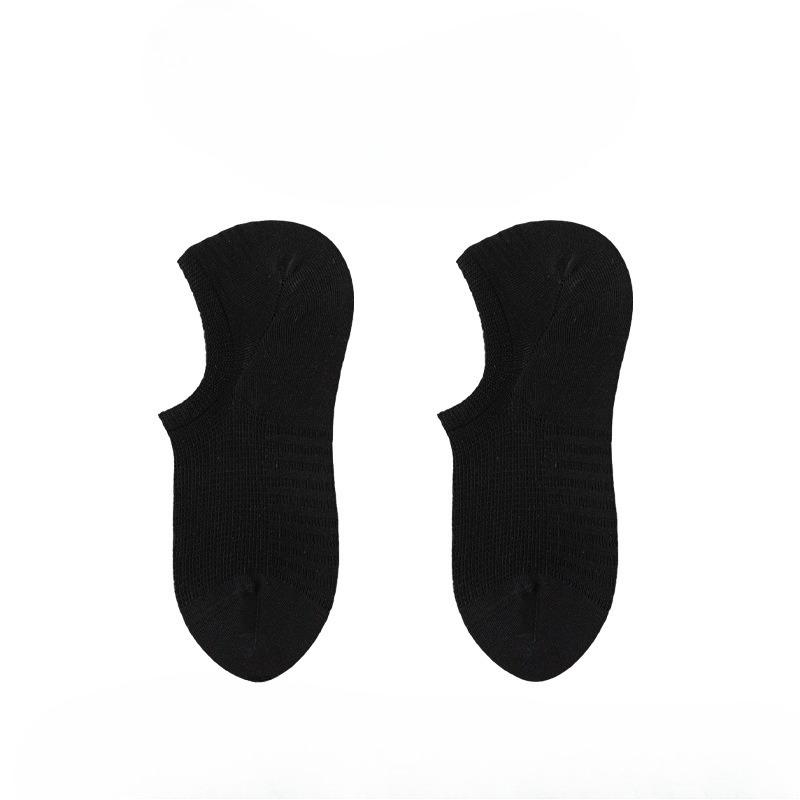 

Мужские носки-следки, Летние тонкие, Невидимые, Анти-запах, Влагоотводящие, Дышащие, Пряжа из чистого хлопка, Противоскользящие, Не сползают, Короткие носки с низкой пяткой 1 pair чёрный