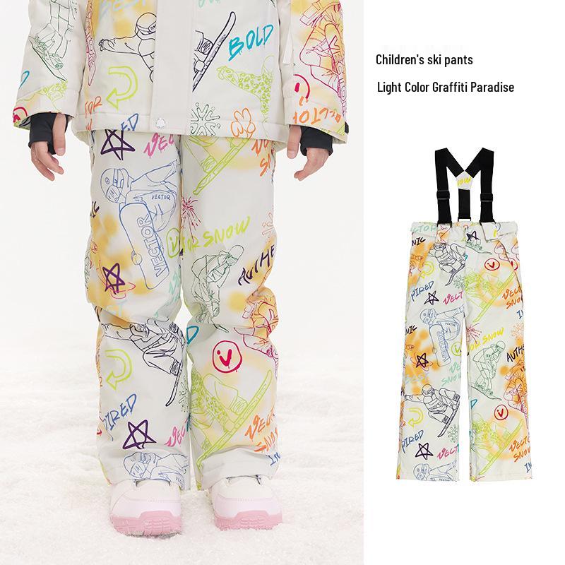 VECTOR Kids' Winter Ski Suit: Waterproof, Thickened, Cold-Proof Ski Jacket & Pants for Boys and Girls.