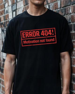 Zomer Unisex Casual T-shirt Eenvoudig en Stijlvol Fout 404 Motivatie Niet Gevonden Shirt Grappige Programmeur Tech Tee