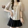 2025 Summer Gentle Fashion Plus Size Lace Short-Sleeve Top for Women