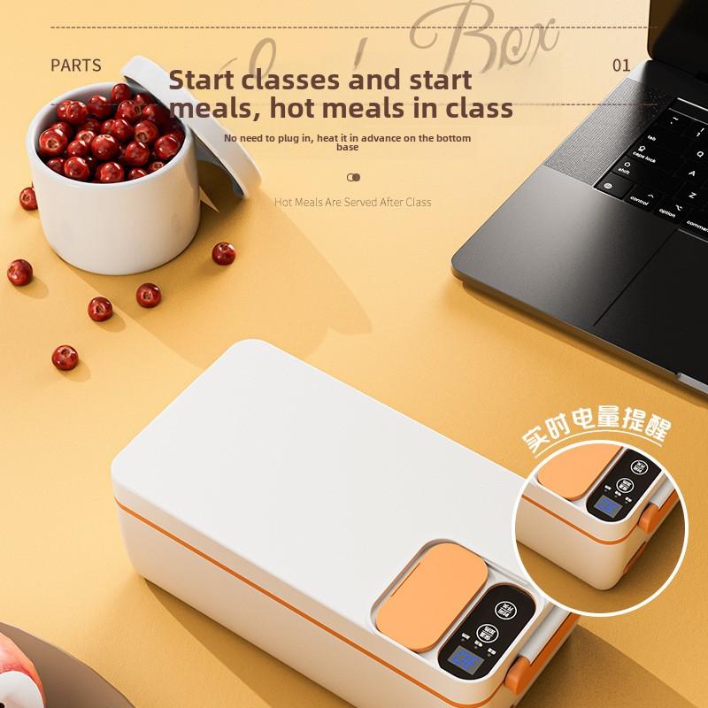Portable Charging Student Large-capacity Electric Heating and Insulation Lunch Box Household Office Worker Lunch Box Hot Meal Artifact
