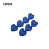 Pack of 10 Cake Candle Decorative Anniversary Prop Plastics Heart Shape Wedding Supplies Tealight Ornaments Birthday Candles