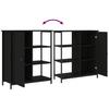 Sideboard Schwarz 70 x 30 x 80 cm Spanplatte