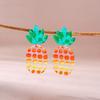 Multicolor Imitation Fruit Drop Earrings for Women Girls Acrylic Strawberry Pineapple Lemon Pendientes Earring Party Jewelry