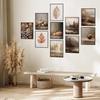 Whaline 10Pcs Fall Thanksgiving Vintage Wall Art Prints Assorted Rustic Aesthetic Paper Posters Retro Autumn Scenery Picture Decoration for Gallery