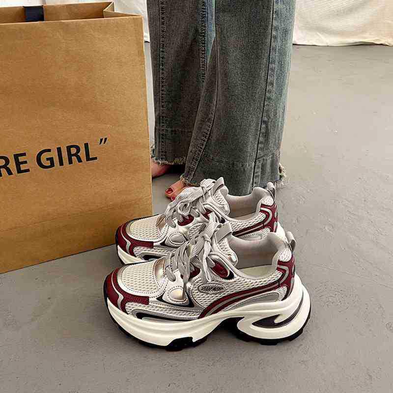 

Trendy Women s Thick-Soled Platform Dad Sneakers - Spring/Autumn 2025 Street Style 39