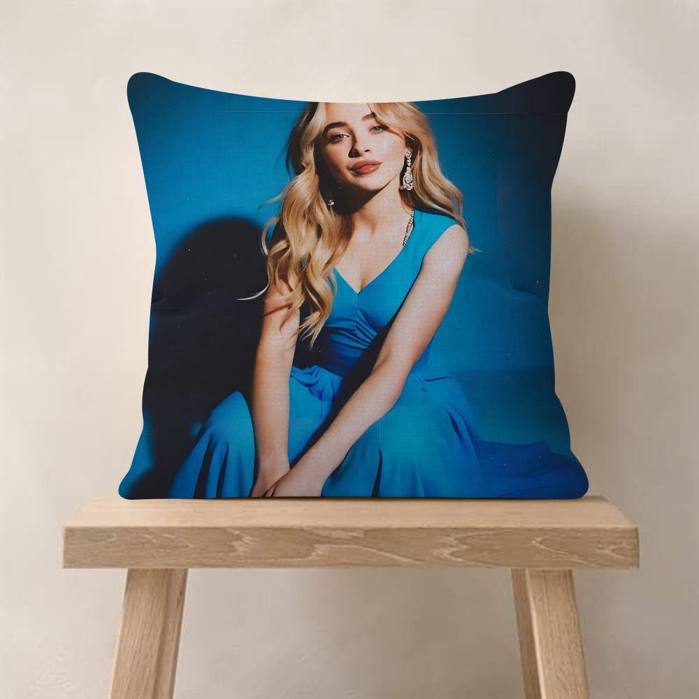 Pop Beautiful Singer S-Sabrina Carpenter Cushion Cover Decorative Pillow Sofa Home Decor Case Pillow Cases