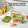 28/56 Grid Ice Cube Mold Press To Remove Ice Mould Tray Homemade Ice Maker Storage Box  Household