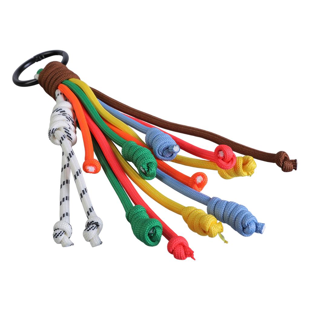 Colorful Handmade Woven Key Rings Artisanal Rainbow Weave Keychain Colorful and Practical Key Chain for Bag Purse