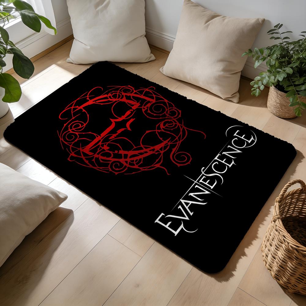 Evanescence Band Floor Mat Soft Flannel Absorbent Mat Non-Slip Rug Home Bedroom Bathroom