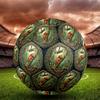 Jungle Lizard Emblem Round Football Size 5 Adult Ball Suitable for Training Matches and Outdoor Team.