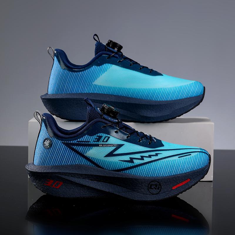 Running Shoes Men Speciality Carbon Board Marathon Nonskid Athletic Breathable Lightweight Women Plush Comfort Athletic Shoes New