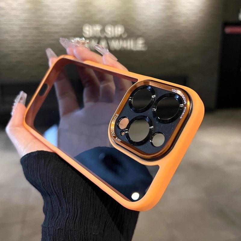 Applicable To Apple 17 Premium Metal Lens Full inclusive Mobile Phone Case IPhone 16 Promax Transparent Leak Mark Protection Case