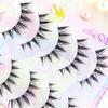 5 Pair Wild Cosplay Manga Lashes DIY Anime Full Strip Doll Lashes Perfect for Girls Night Out Eye Makeup