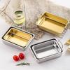 Practical Rectangular Cake Tins Efficient Stainless Steel Oven Tray For Roasting Baking Healthy And Rusts Resistant