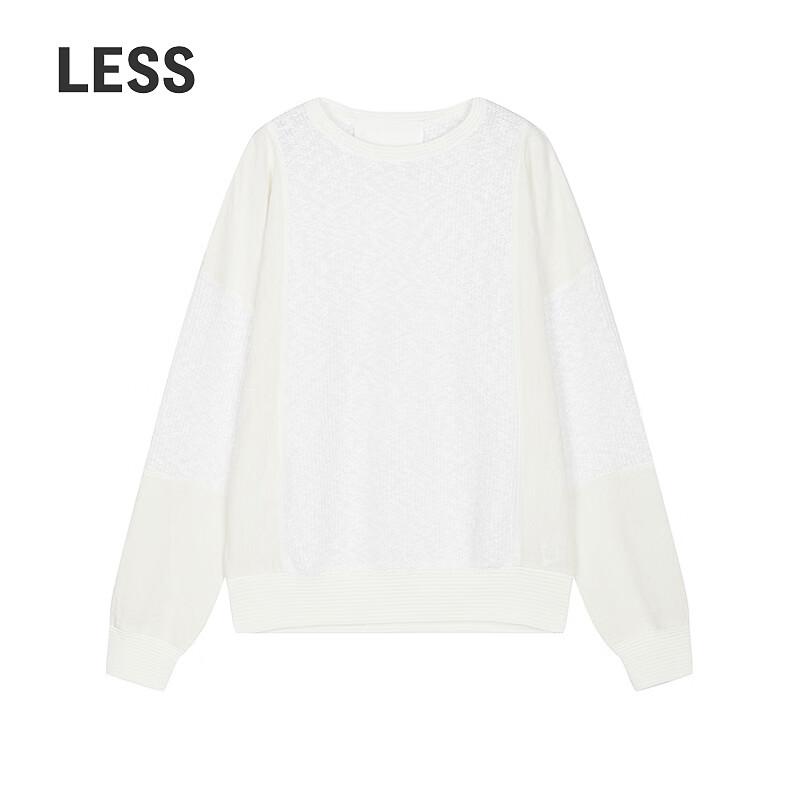 LESS 2026 Spring Round Neck Pullover Knit Sweater