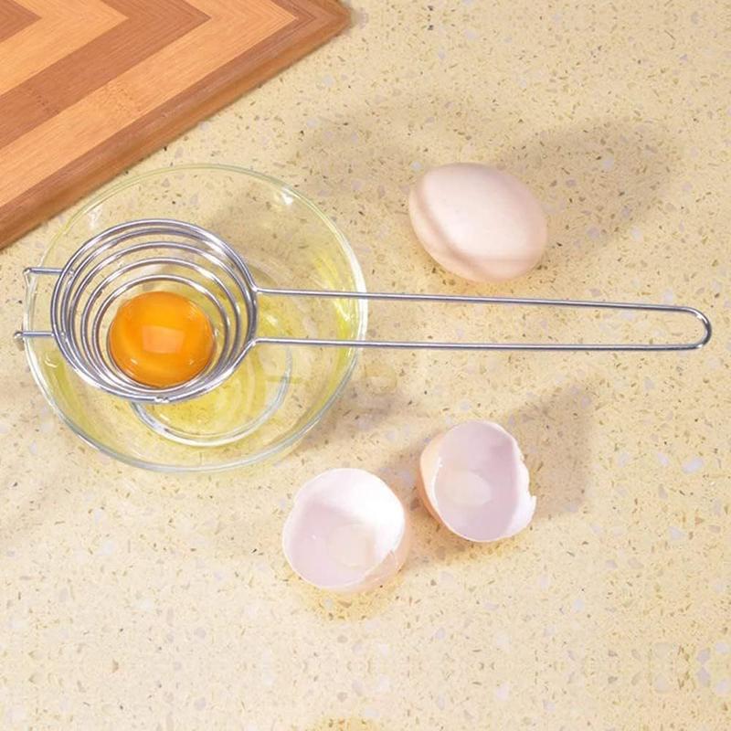 Premium Stainless Steel Egg Yolk Separator - Effortless Egg White And Yolk Divider With Filter Function For Separated Eggs