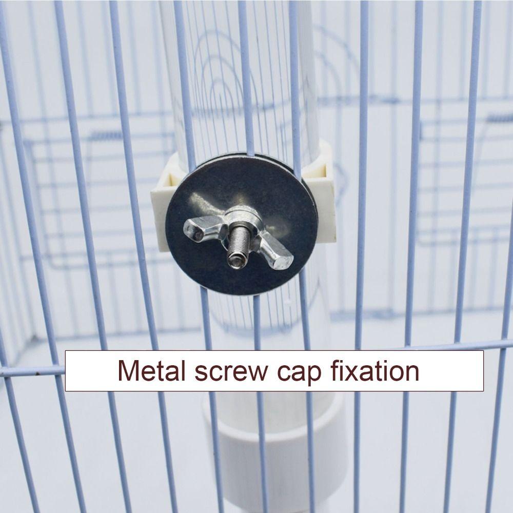 130ML Birds Water Dispenser Hangable Automatic Pet Birds Water Bottle Hanging Installation Transparent Visibility