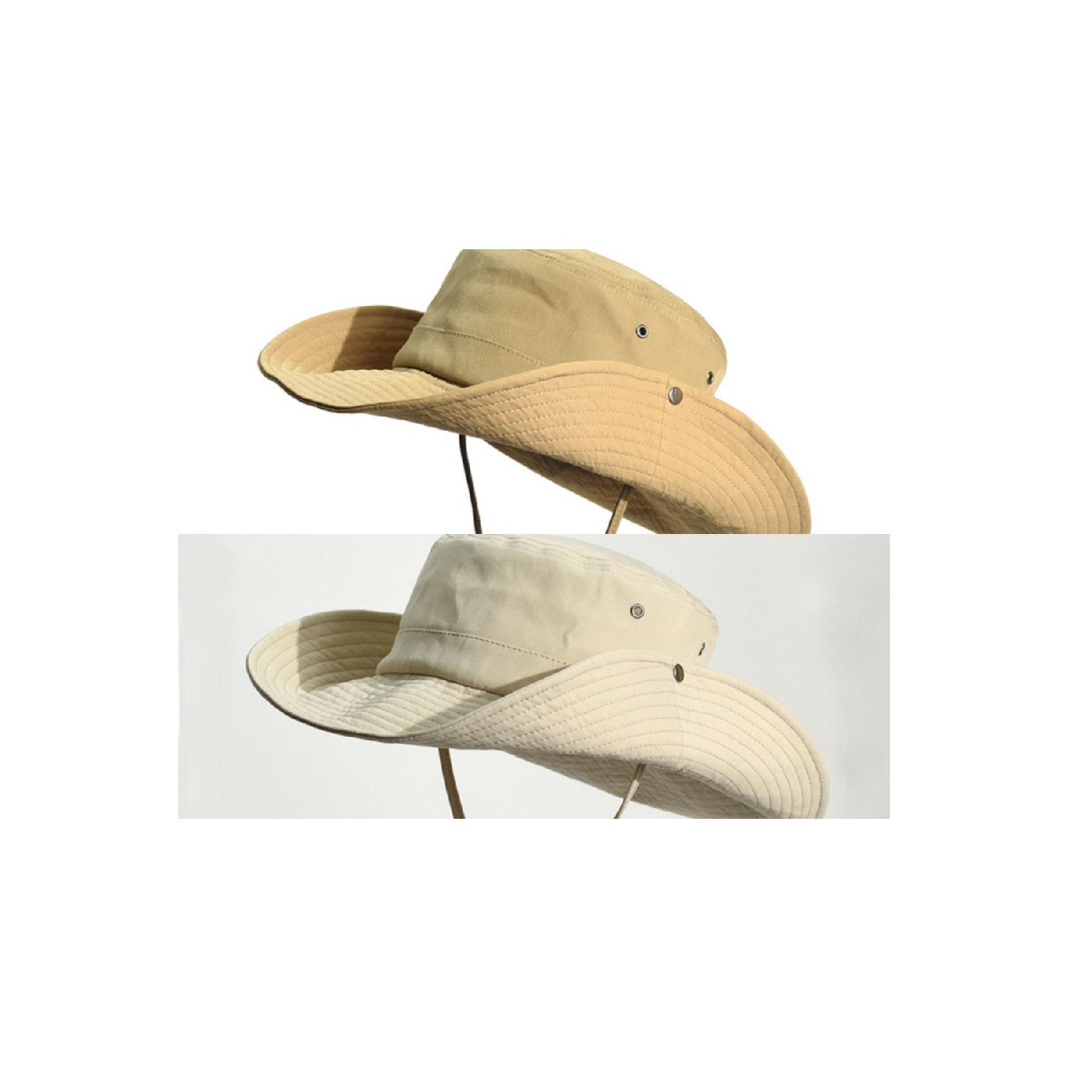 

2 шт. Летняя складная хлопковая ковбойская шляпа Safari Fedora Fedora (2 куска) Standart