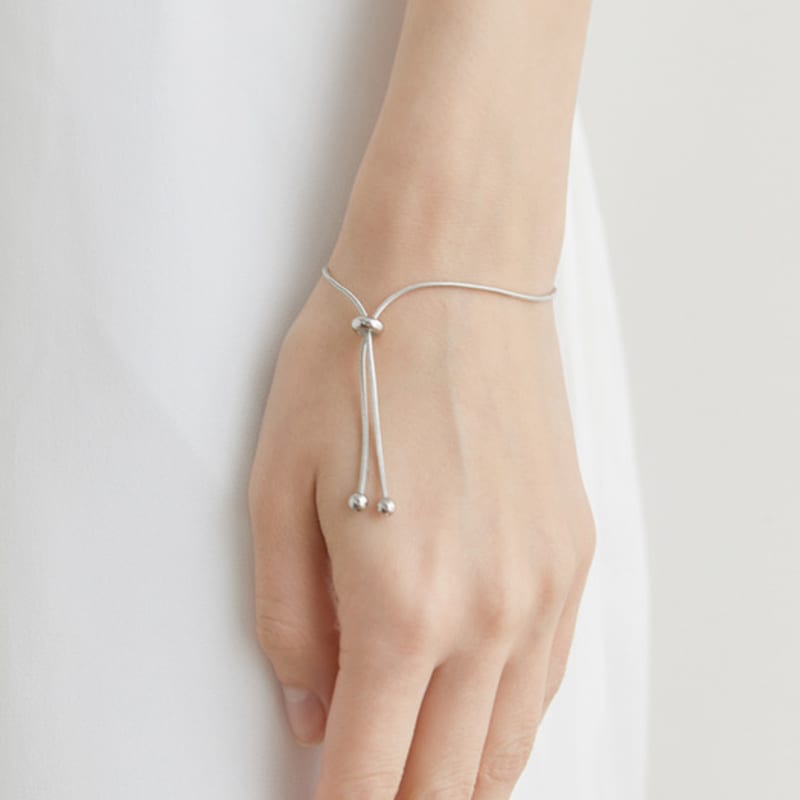 Halden Klemmschloss Seilarmband (W005_silber)