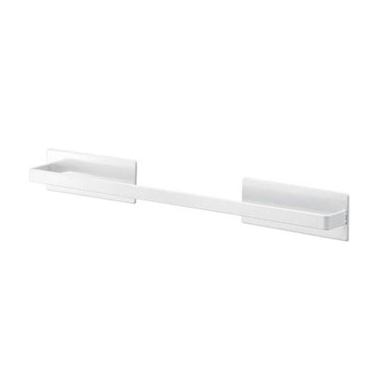 Yamazaki Magnet Bathroom Towel Hanger Wide White Approximately W40XD4.5XH5cm Mist Storage Rack Hook 4232