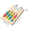 4-color Colors Matching Game Double Sided Wooden Thinking Develop Toys Montessori Hand-eye Coordination Colors Cognitive Puzzles