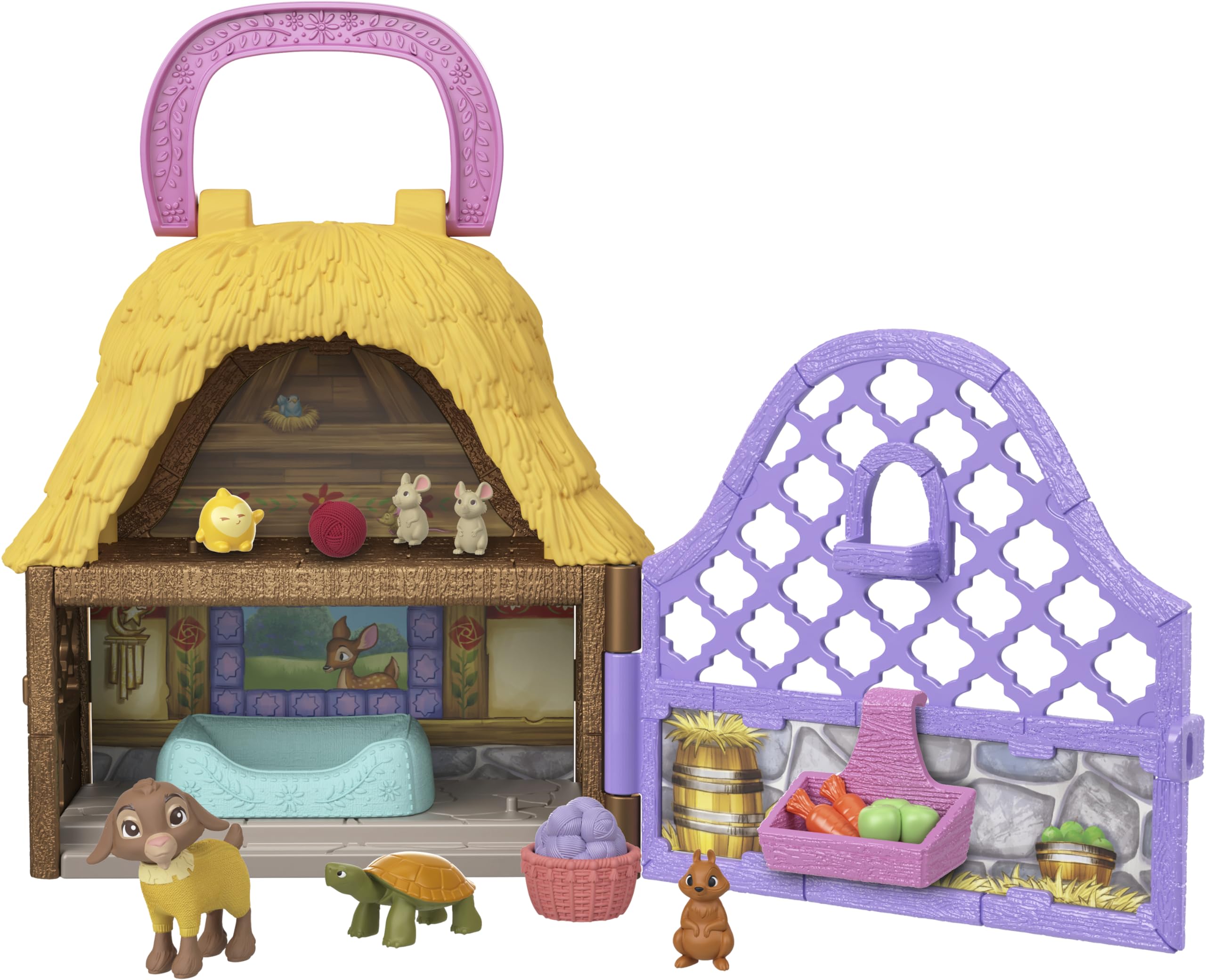 

Mattel Disney Заветное Желание Мини-кукла Звезда Росас и Валентино Портативный Набор с Валентино Козликом Звезда Фигурка 10 Путешествие HRH75 Игровой Набор & &