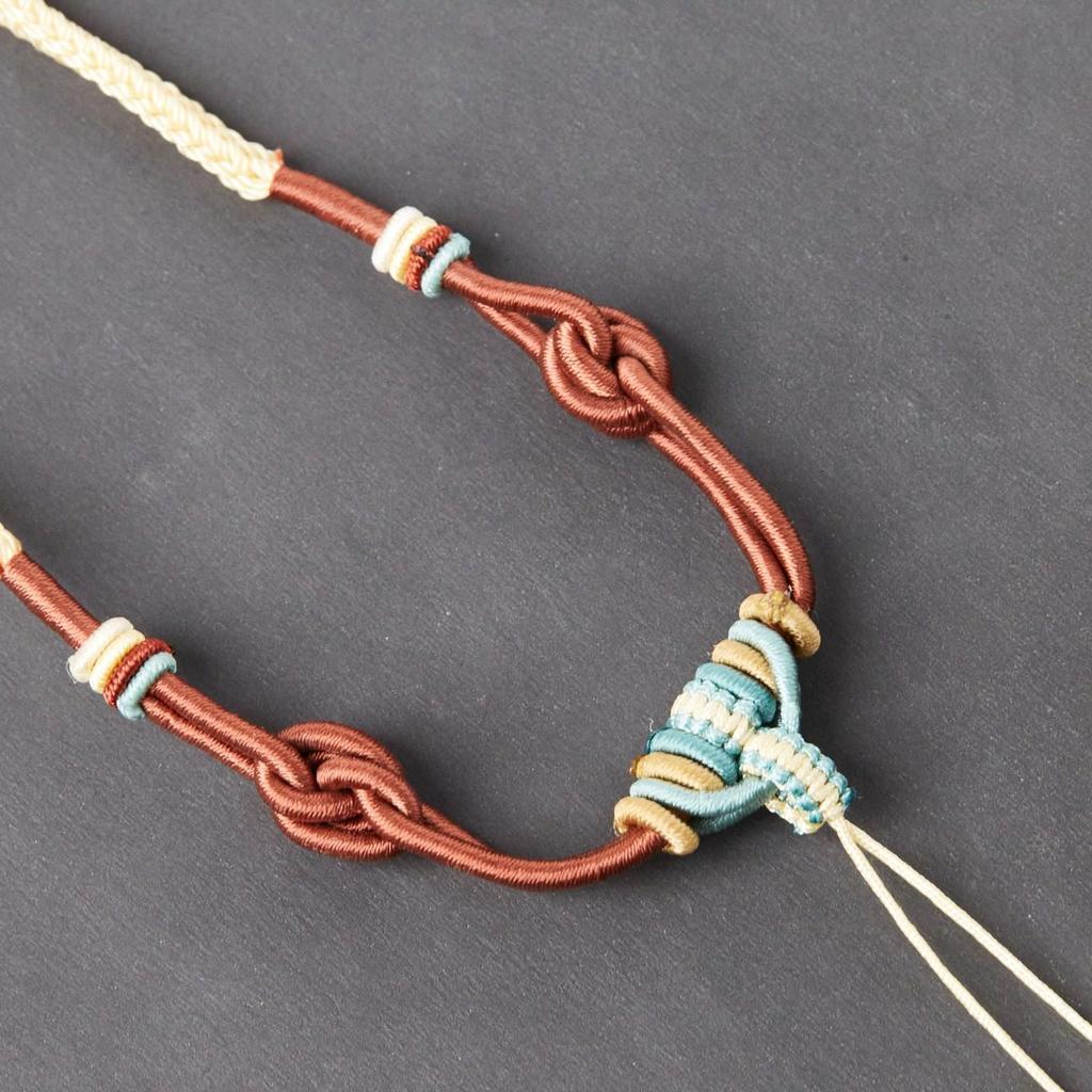 Premium Handmade Adjustable Eight-Strand Braided Rope Necklace