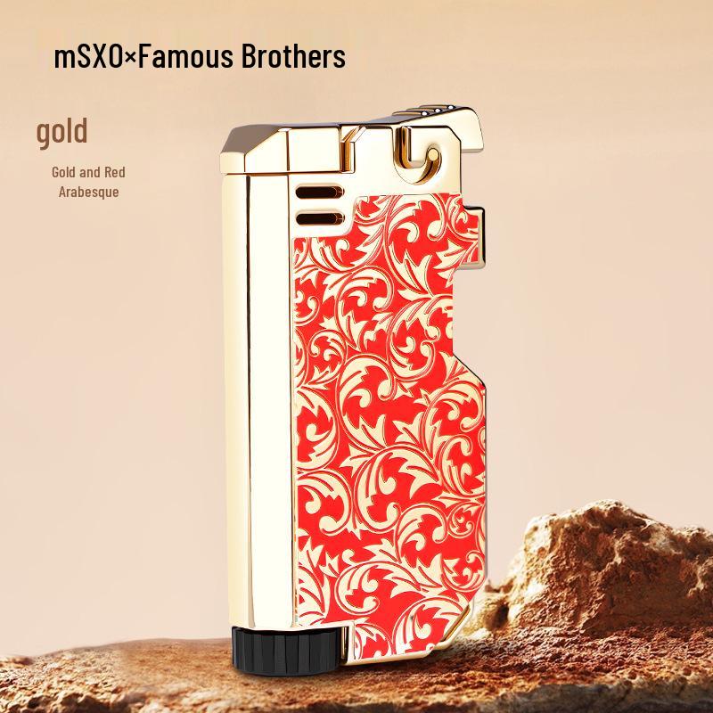 Creative Retro Flint God of Wealth Lighter with Color Print