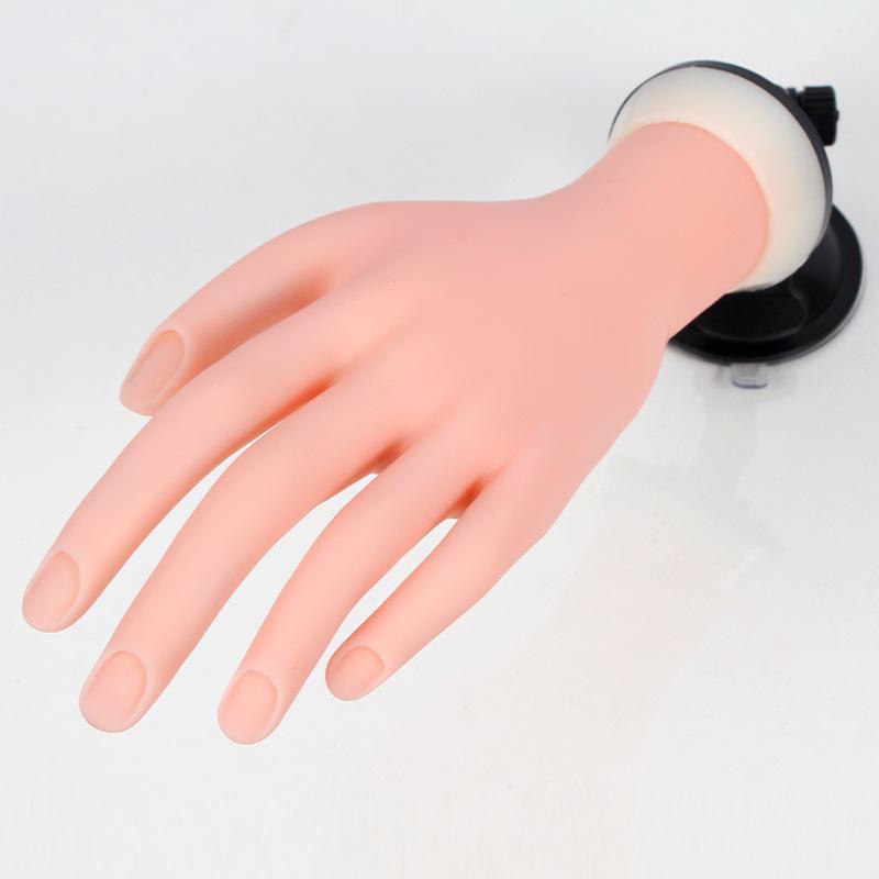 Bendable Nail Art Practice Hand with Adjustable Fingers