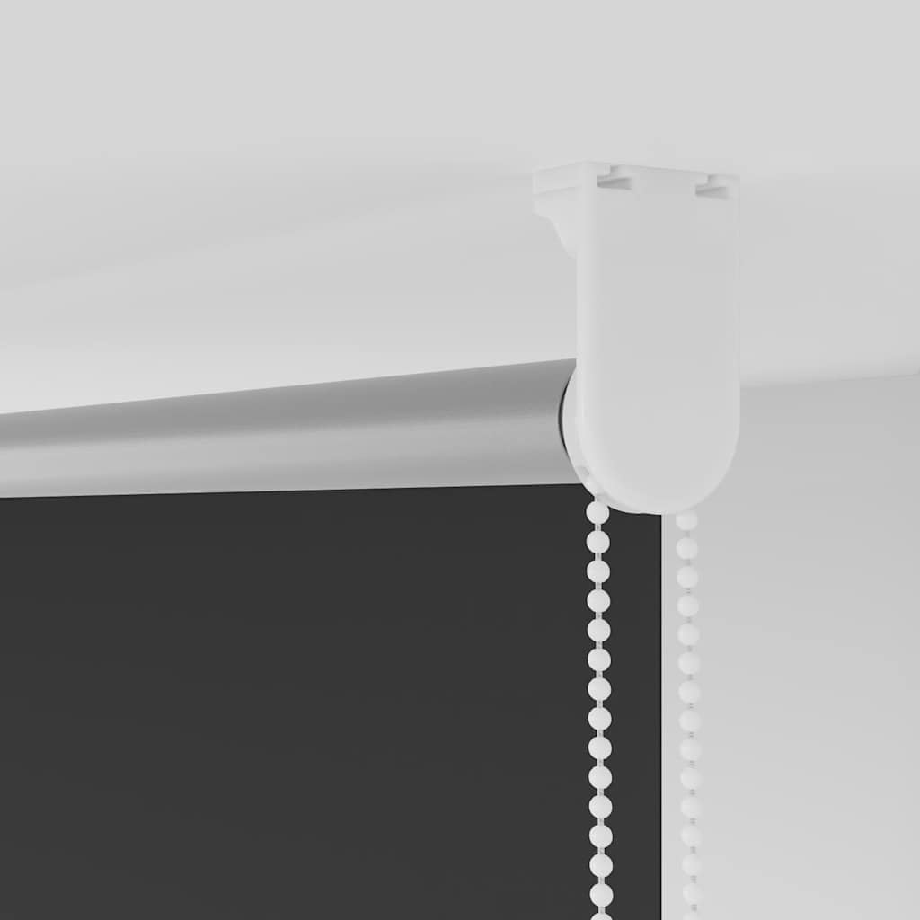Black Blackout Roller Blind 120 x 130 cm Fabric Width 116.6 cm