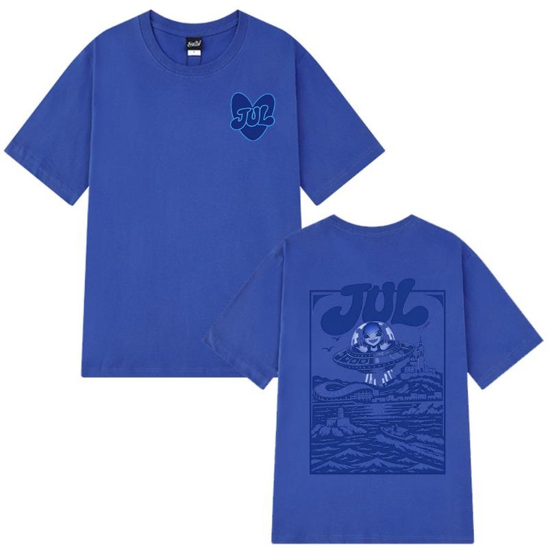 Rapper Jul Graphic T-shirt Men's Women Clothing Fashion Hip Hop Y2K Top Casual Cotton Short Sleeve Oversized T-shirts Streetwear