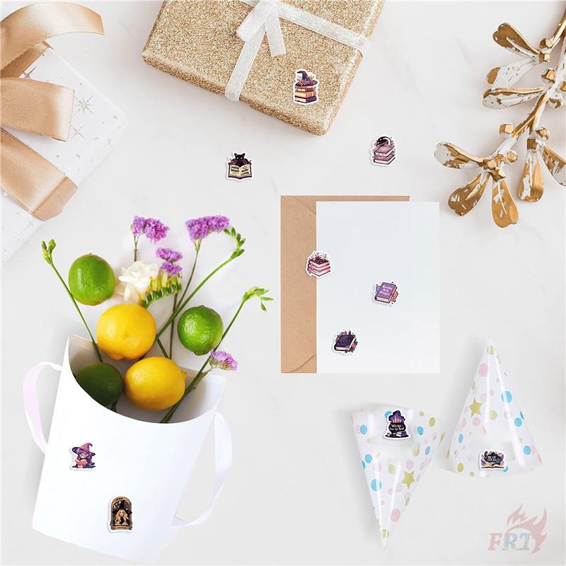 500Pcs/Roll Witches Love To Read - Mysterious Purple Kids Rewards Stickers - DIY Scrapbooks Album Decor Sealing Label Decals