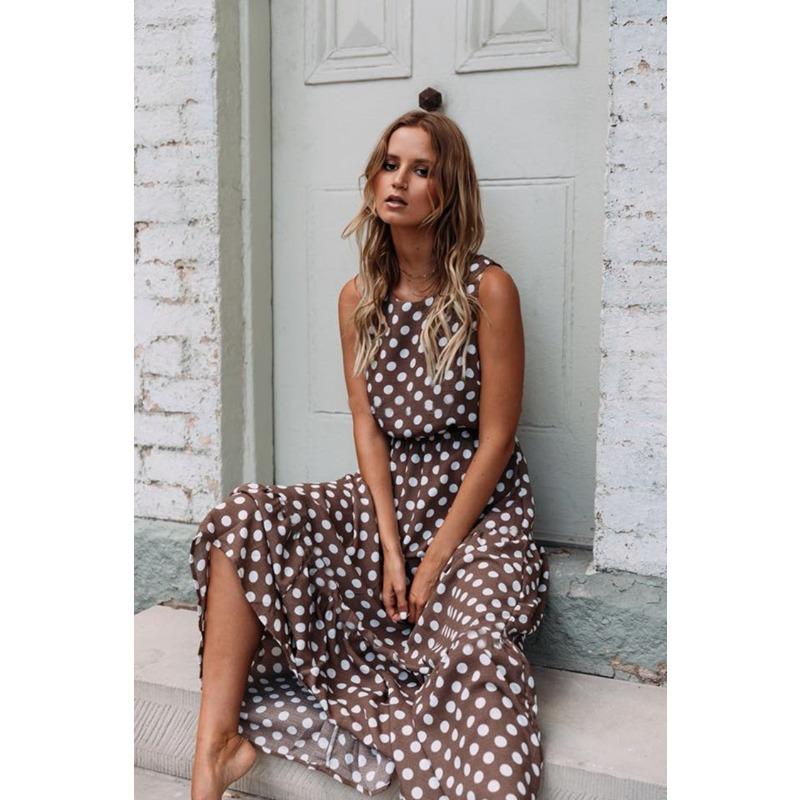 

BITCED Fashion Summer Spring Sleeveless O-Neck Casual Dresses International design XXL