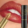 6 Farben Glitzer Lippenstift Diamant Perlmuttgold Sexy Rote Lippenstifte Wasserdicht Langanhaltend Nicht klebrig Hochglänzender Lipgloss Make-up