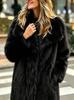 Women's Fox Fur Jacket for Daily Wear