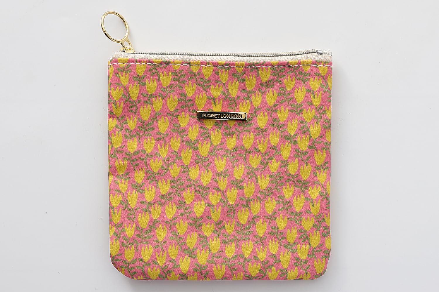

DDintex FLORET LONDON 2-Side Pouch, Paper Tulips, Yellow, 13 x 13.5cm [Liberty Print]