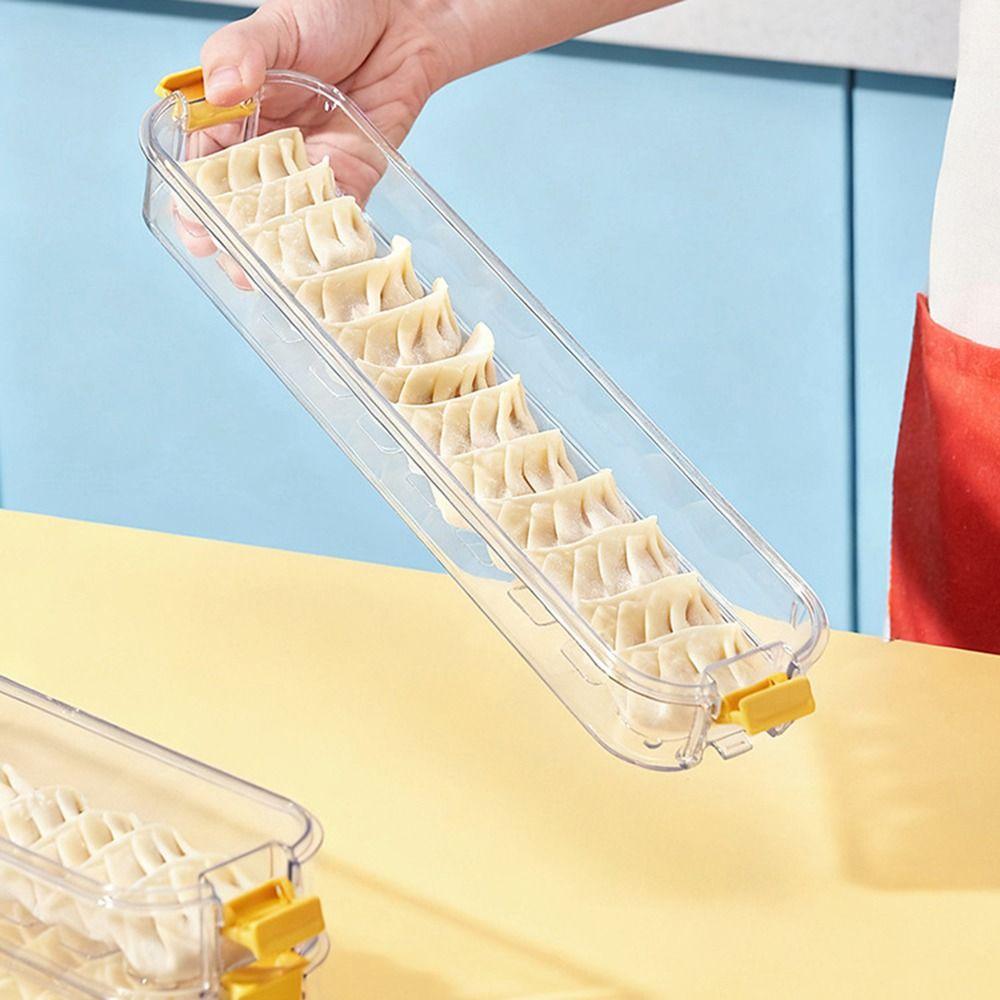 3 Layer Frozen Dumpling Storage Box Leak-Proof Dumplings Organizer  Kitchen Organization