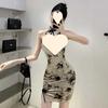 Verbessertes Cheongsam kleines Man-Aussehen groß Spice Girl sexy ärmellos figurbetont hüftumschließend Temperamentkleid