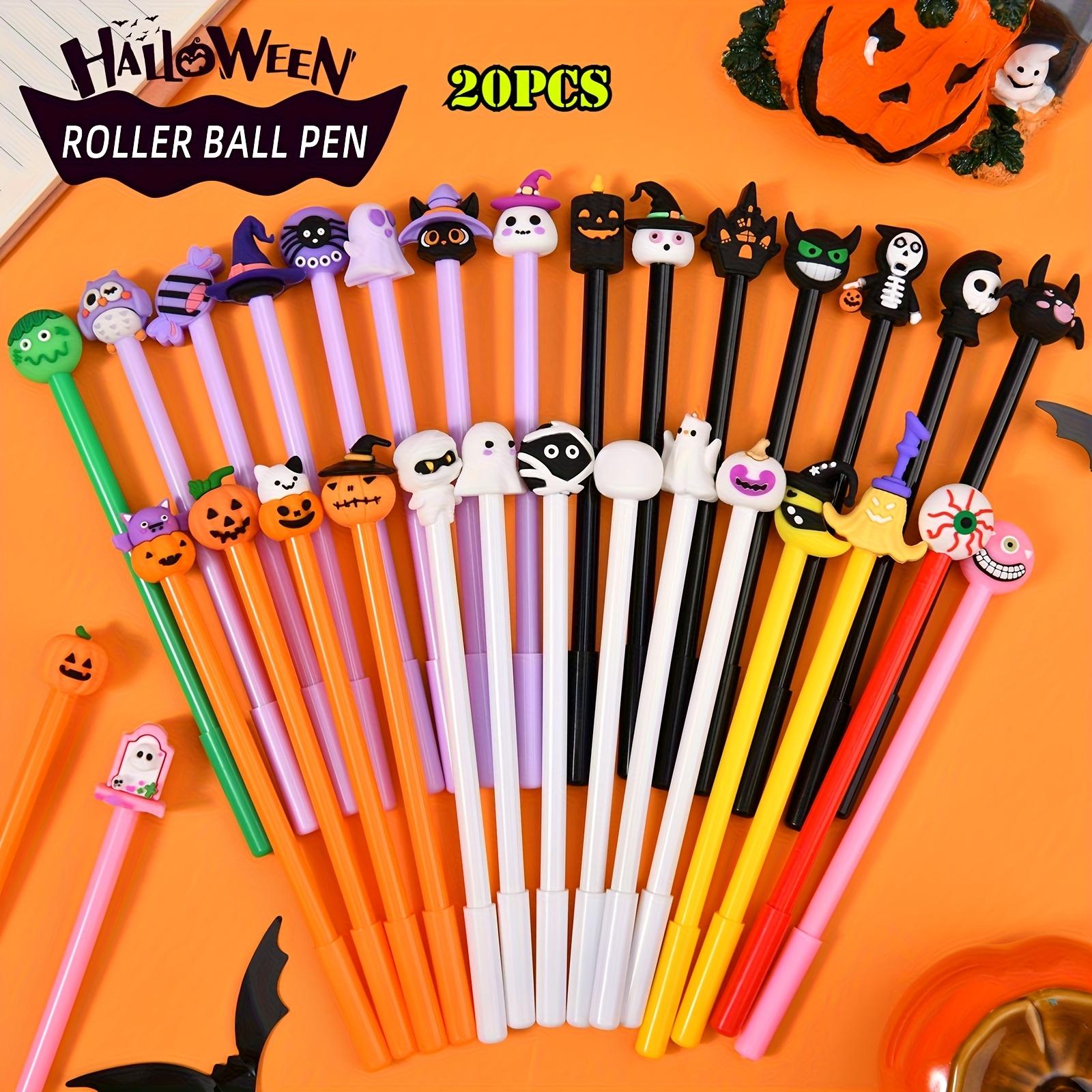 

20pcs Writing Pens, Themed Around Halloween, Are Perfect As Classroom Rewards or Back To School Stationery Gifts.